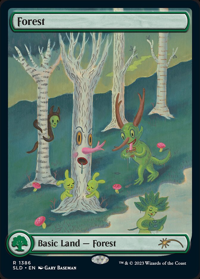 Forest SLD-1386 Secret Lair Drop Magic card