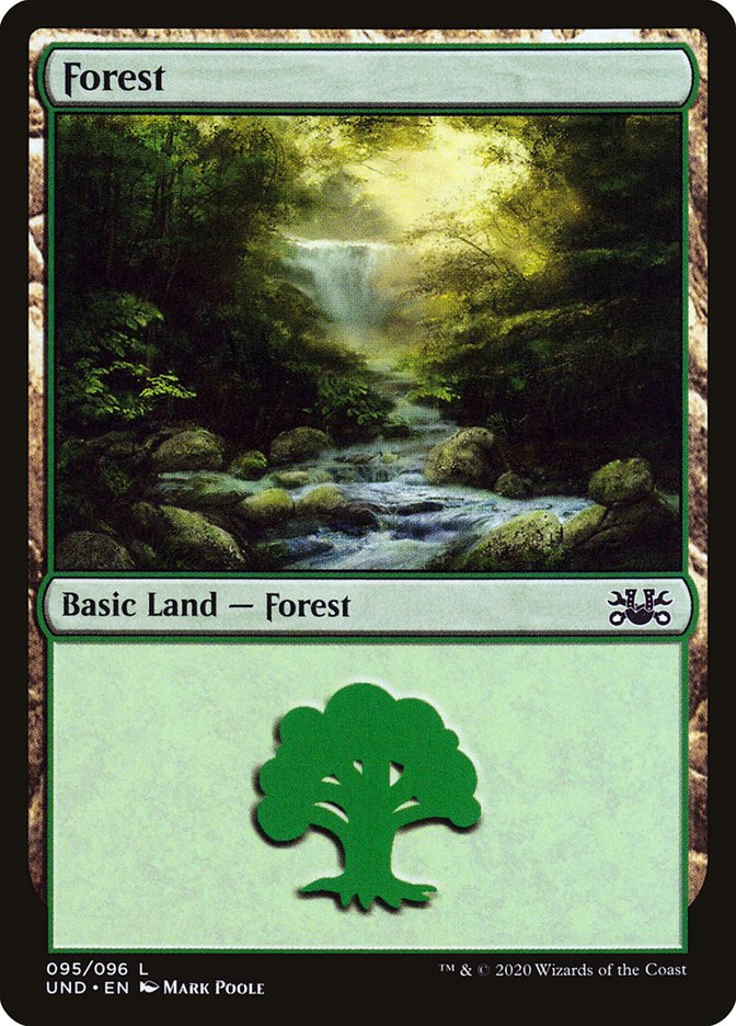 Forest UND-95 Unsanctioned Magic card