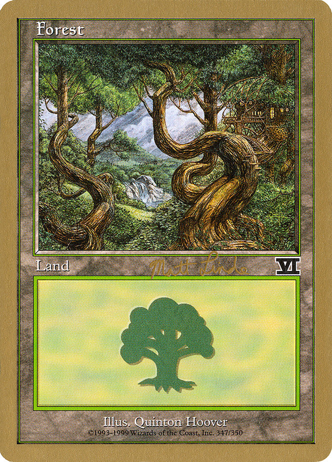 Forest WC99-ML347B World Championship Decks 1999 Magic card