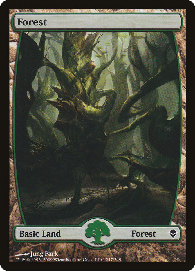 Forest ZEN-247 Zendikar Magic card
