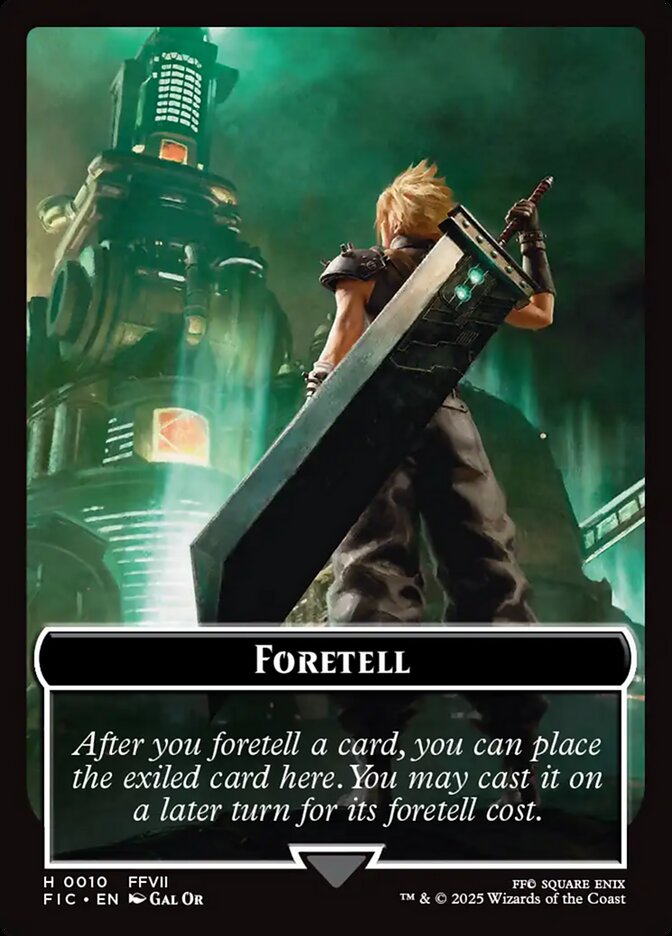 Foretell TFIC-10 Final Fantasy Commander Tokens Magic card