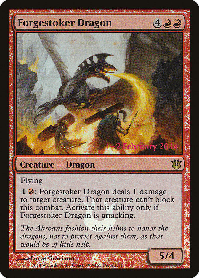 Forgestoker Dragon PBNG-98STAR Born of the Gods Promos Magic card