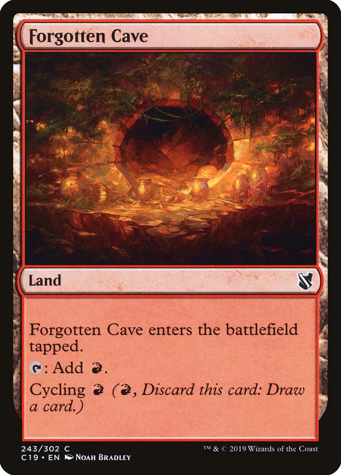 Forgotten Cave C19-243 Commander 2019 Magic card