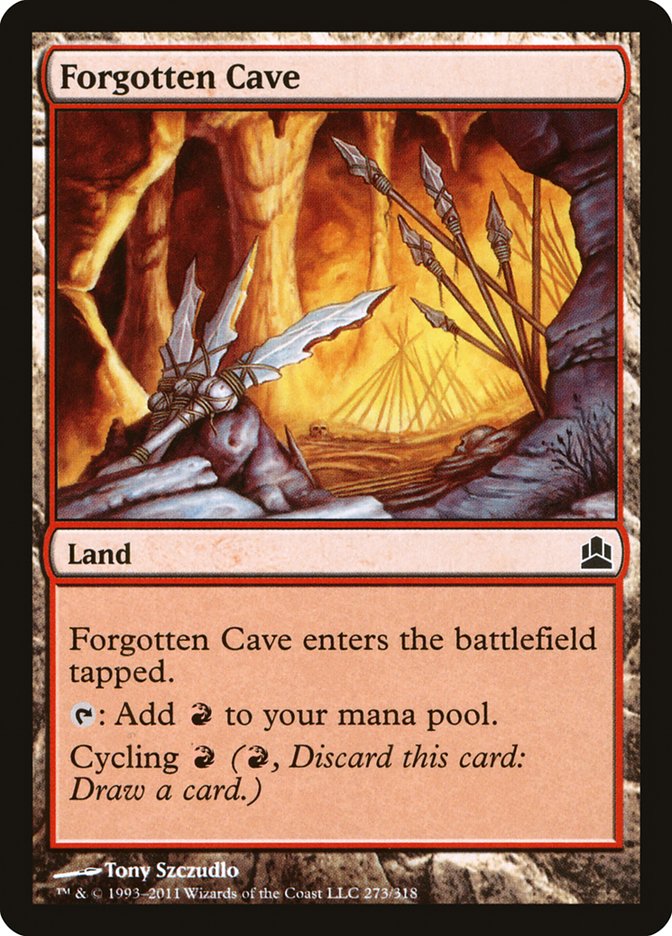 Forgotten Cave CMD-273 Commander 2011 Magic card