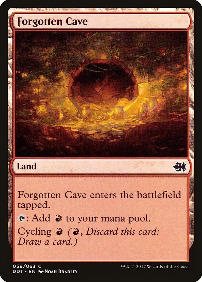 Forgotten Cave DDT-59 Duel Decks: Merfolk vs. Goblins Magic card