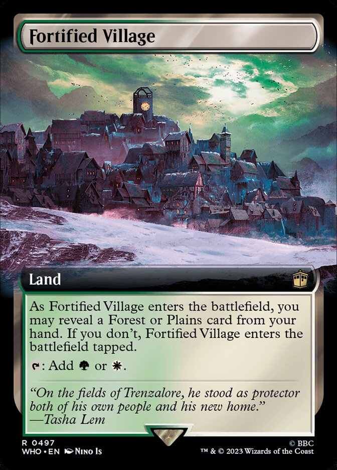 Fortified Village WHO-497 Doctor Who Magic card