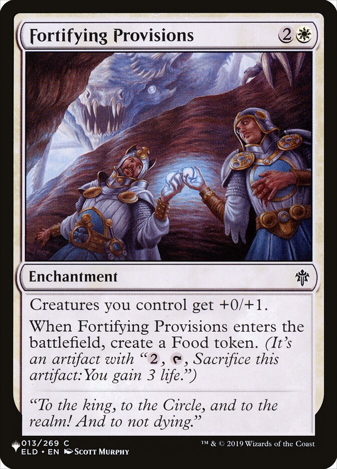 Fortifying Provisions PLST-ELD-13 The List Magic card