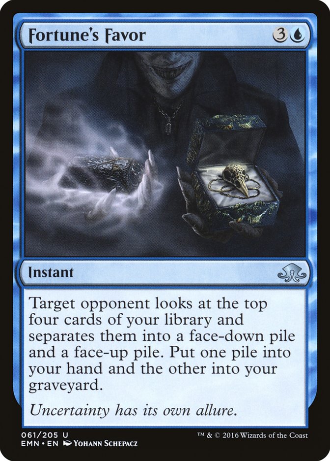 Fortune's Favor EMN-61 Eldritch Moon Magic card