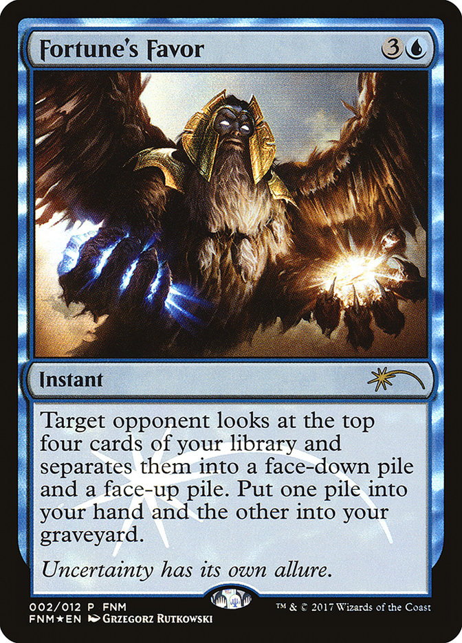 Fortune's Favor F17-2 Friday Night Magic 2017 Magic card