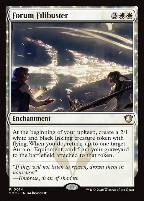 Forum Filibuster SOC-14 Secrets of Strixhaven Commander Magic card