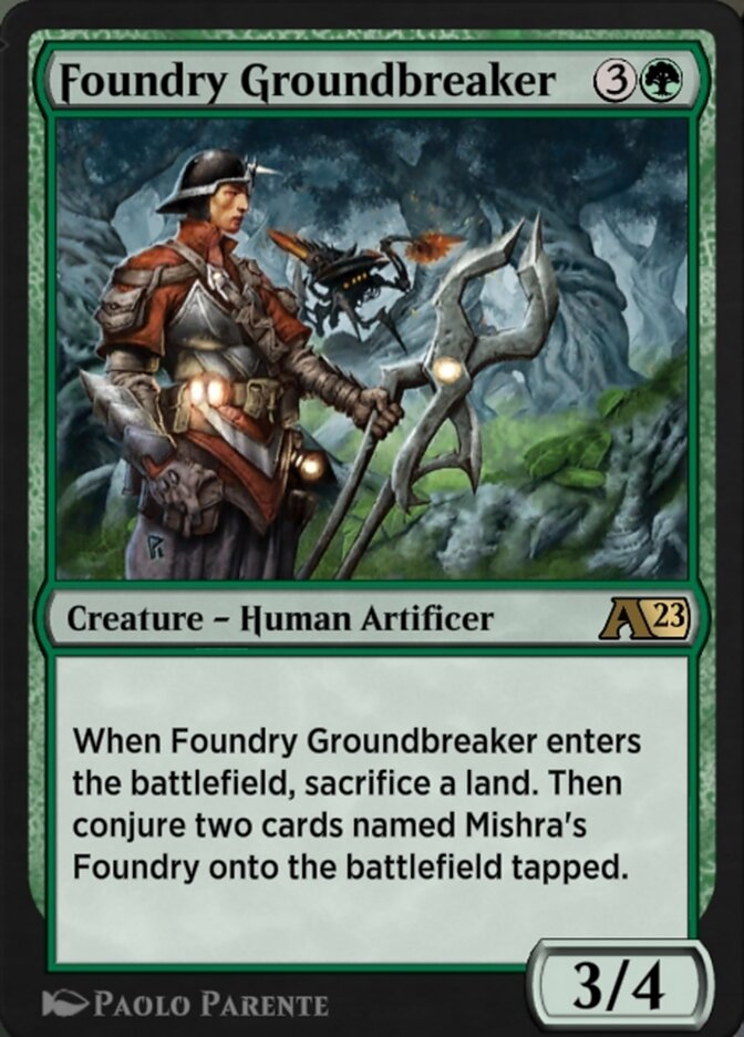 Foundry Groundbreaker YBRO-13 Alchemy: The Brothers' War Magic card