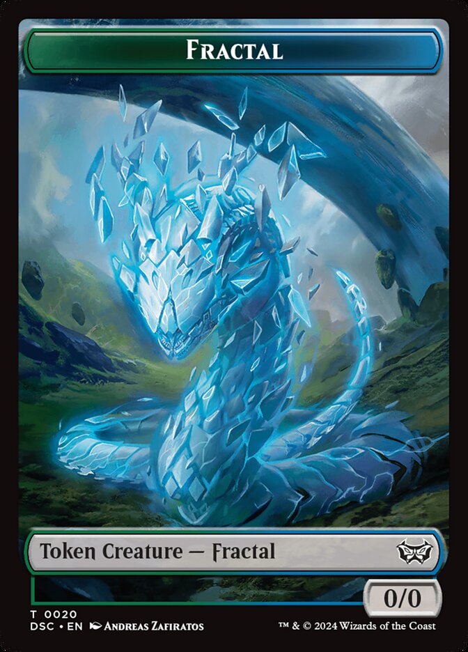 Fractal TDSC-20 Duskmourn Commander Tokens Magic card