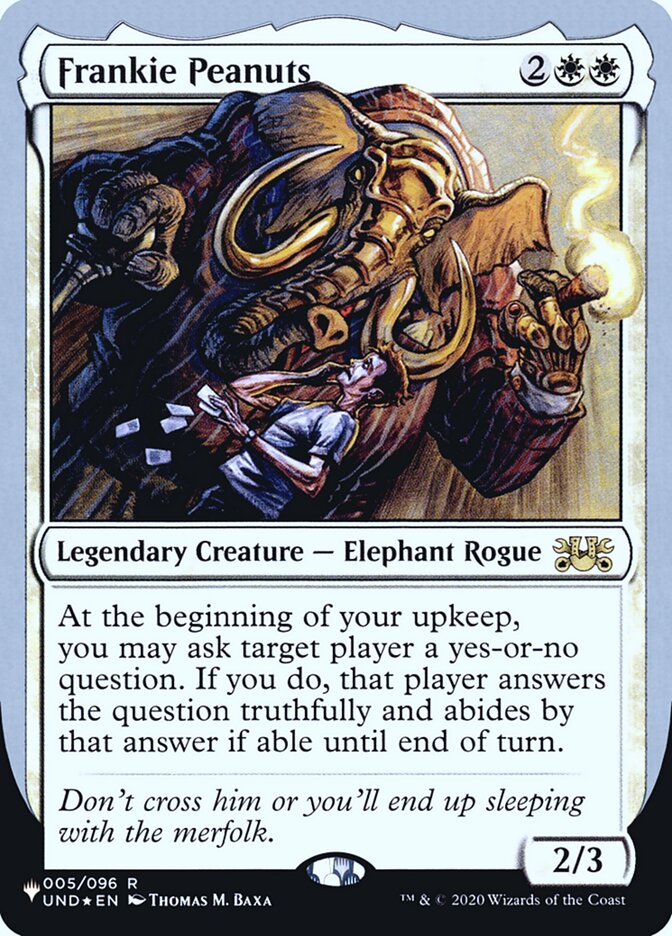 Frankie Peanuts ULST-4 The List (Unfinity Foil Edition) Magic card