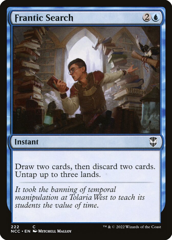 Frantic Search NCC-222 New Capenna Commander Magic card