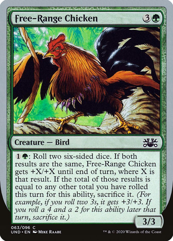 Free-Range Chicken UND-63 Unsanctioned Magic card