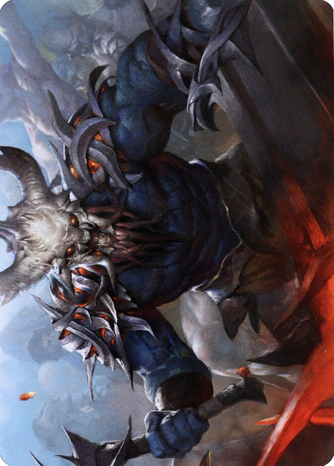 Frenzied Raider // Frenzied Raider AKHM-34 Kaldheim Art Series Magic card