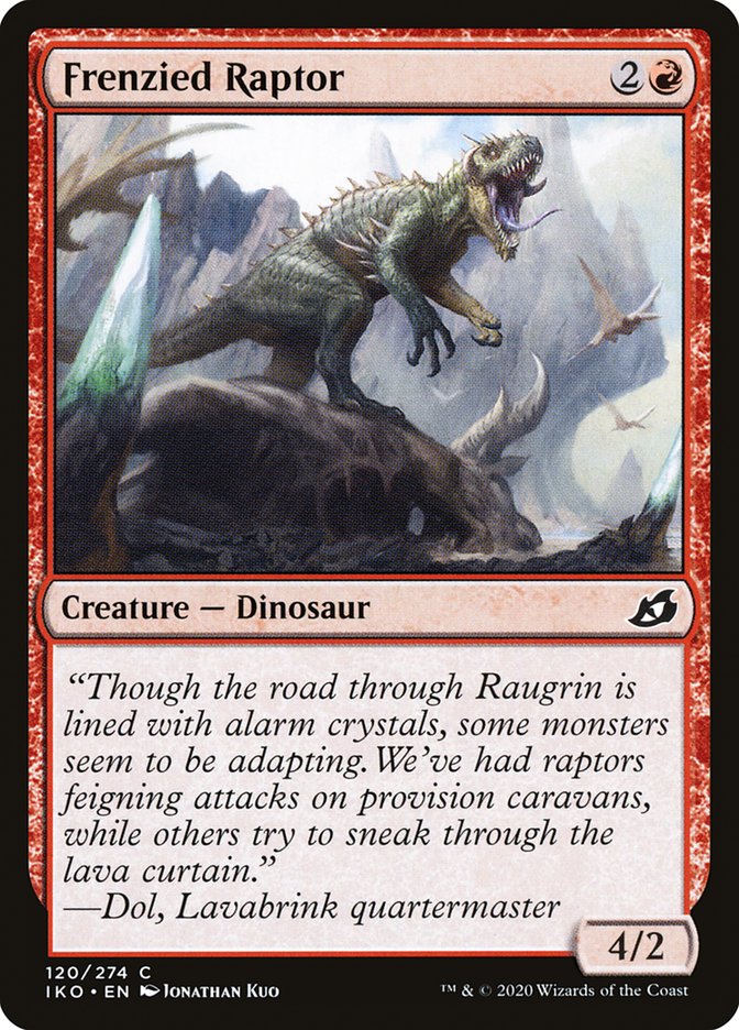 Frenzied Raptor IKO-120 Ikoria: Lair of Behemoths Magic card