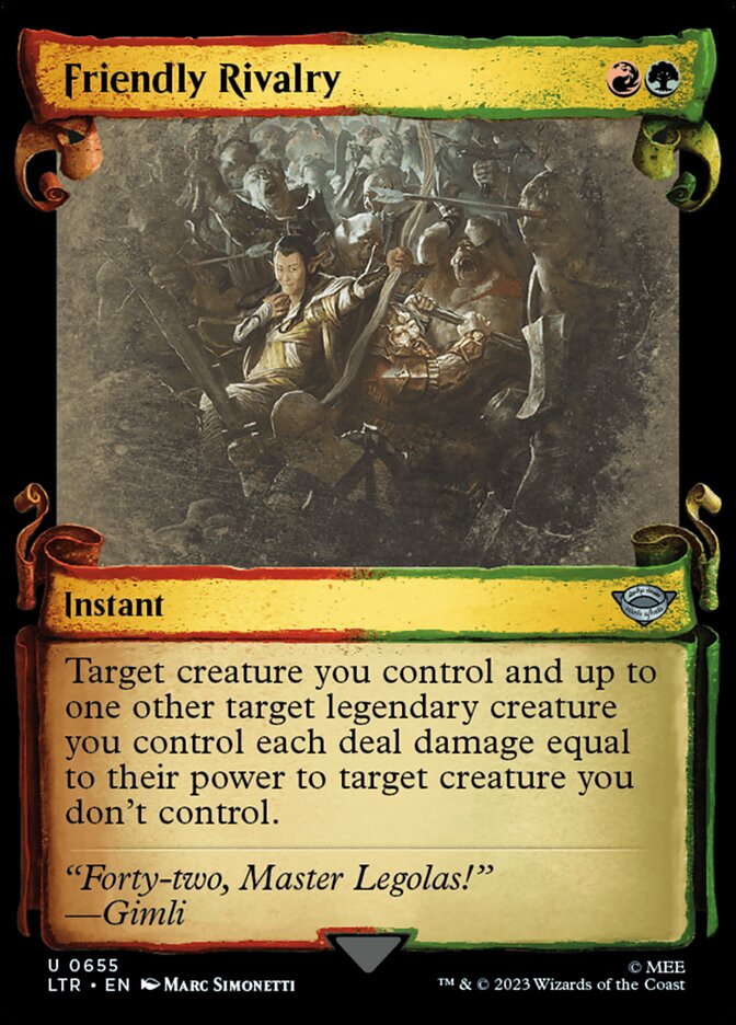 Friendly Rivalry LTR-655 The Lord of the Rings: Tales of Middle-earth Magic card