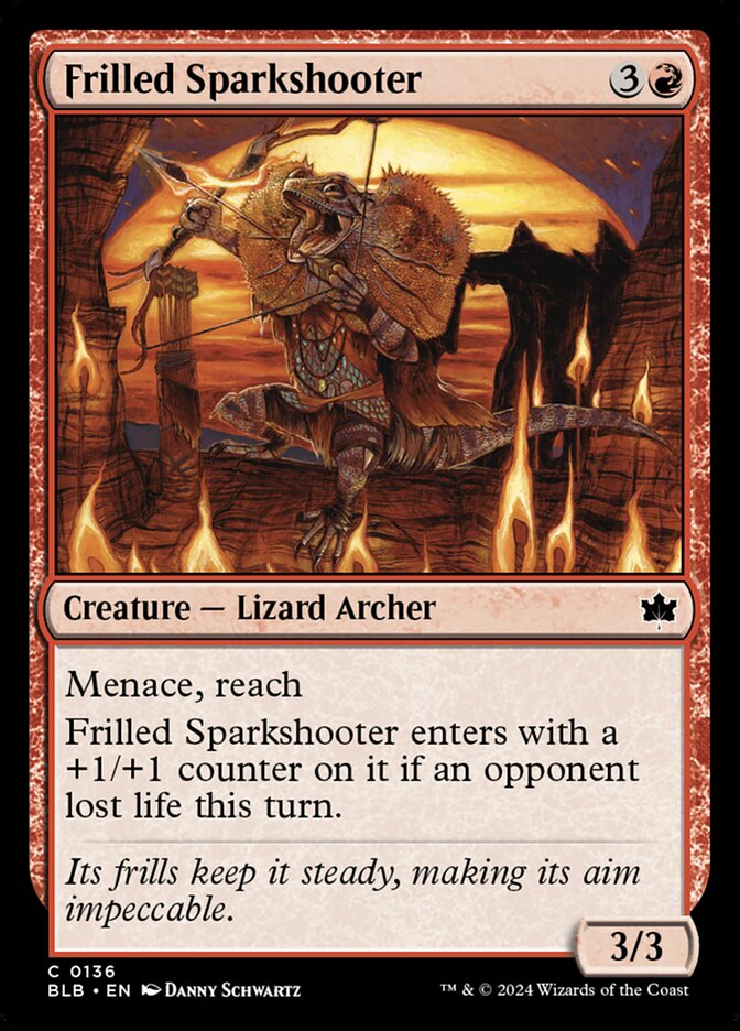Frilled Sparkshooter BLB-136 Bloomburrow Magic card