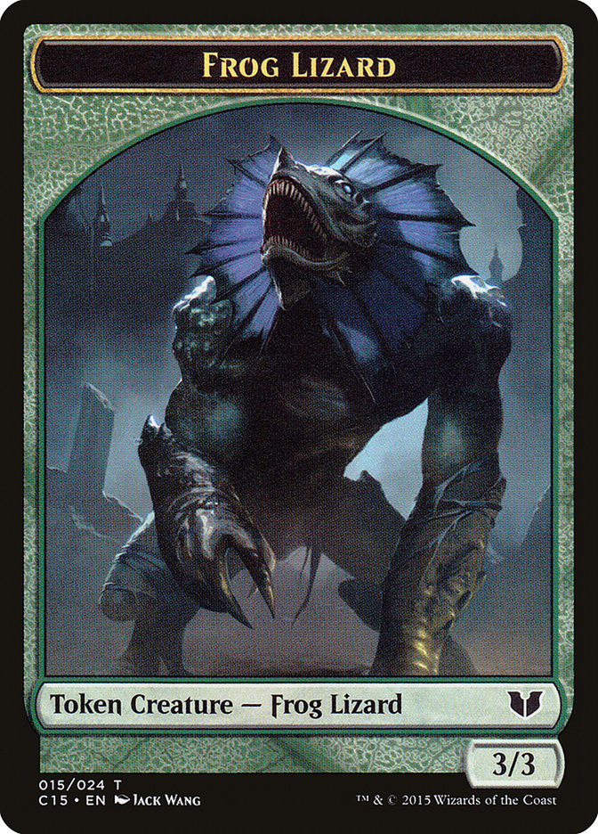 Frog Lizard TC15-15 Commander 2015 Tokens Magic card