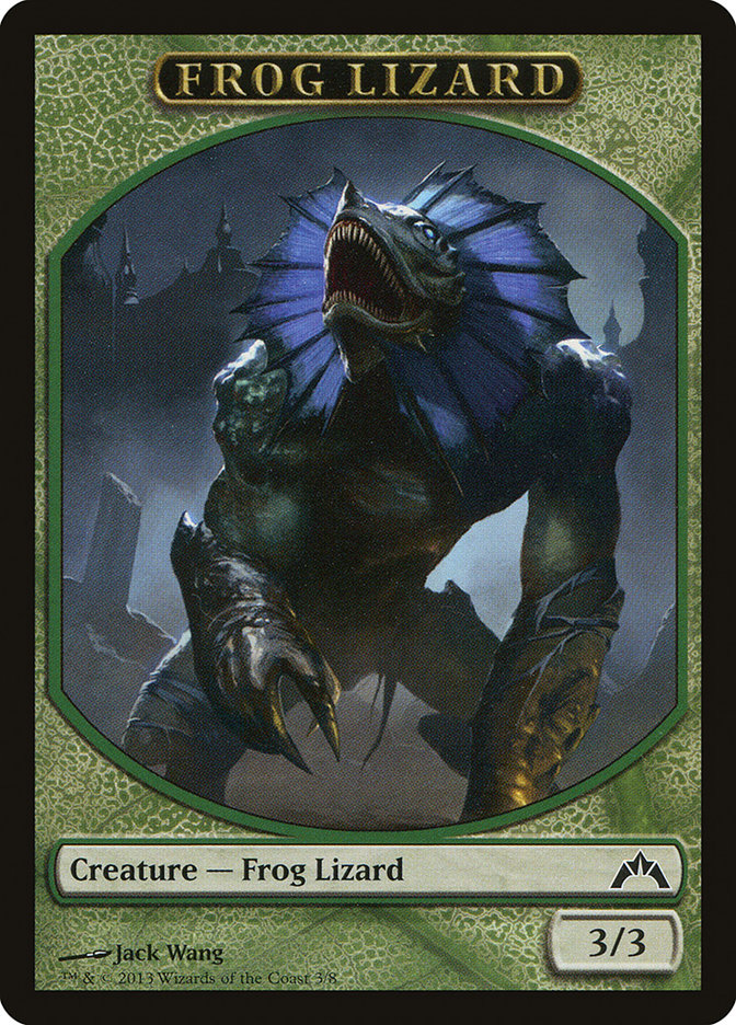 Frog Lizard TGTC-3 Gatecrash Tokens Magic card