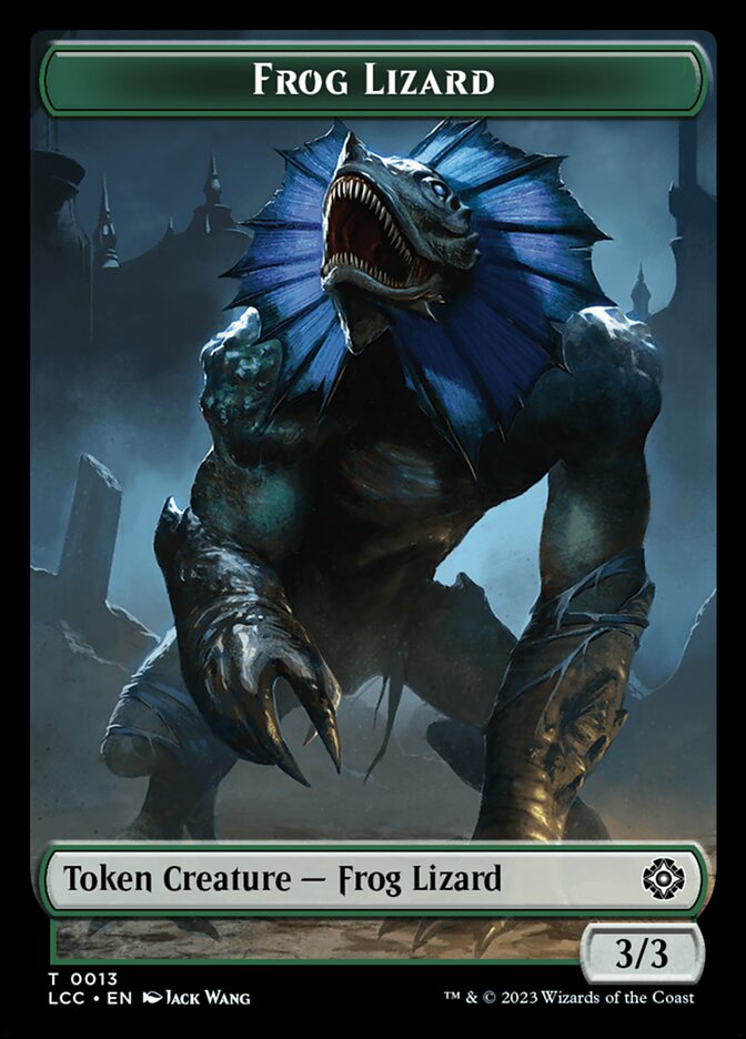 Frog Lizard TLCC-13 The Lost Caverns of Ixalan Commander Tokens Magic card