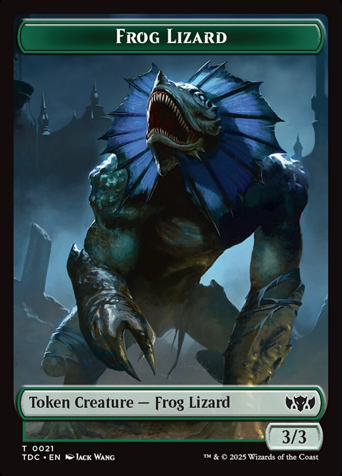 Frog Lizard TTDC-21 Tarkir: Dragonstorm Commander Tokens Magic card