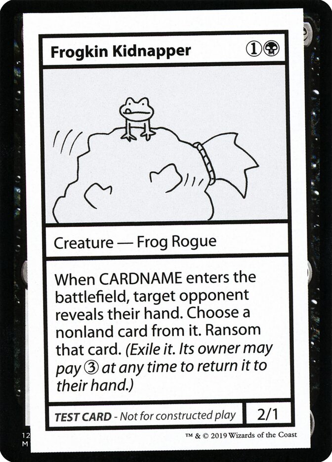 Frogkin Kidnapper CMB2-42 Mystery Booster Playtest Cards 2021 Magic card
