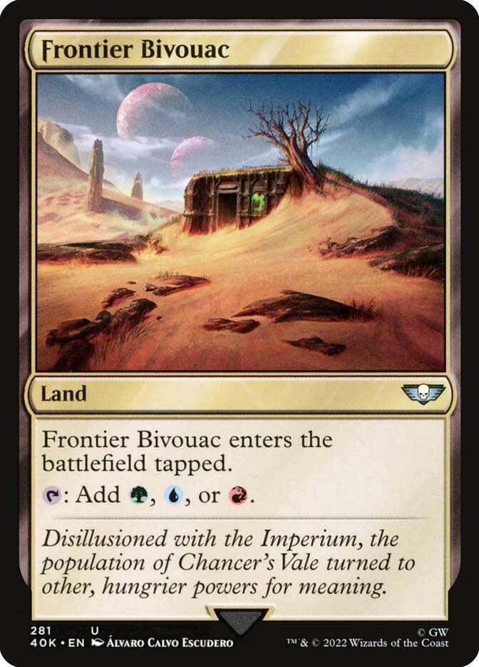 Frontier Bivouac 40K-281 Warhammer 40,000 Commander Magic card