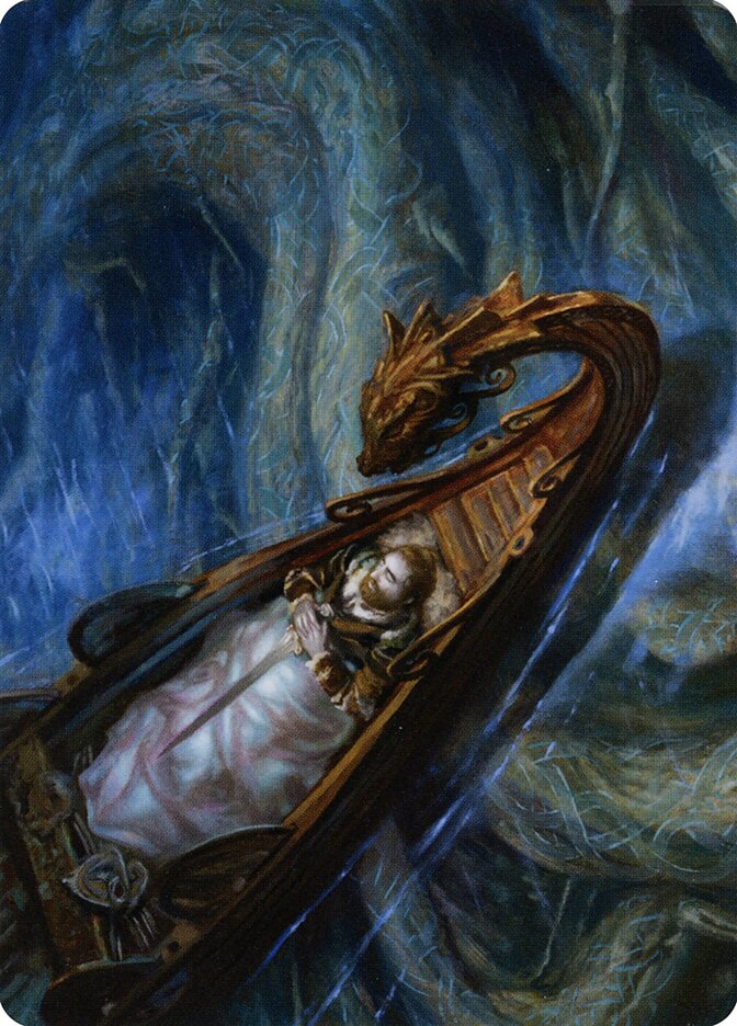 Funeral Longboat // Funeral Longboat AKHM-68 Kaldheim Art Series Magic card