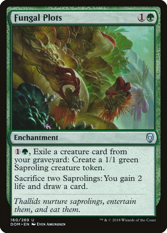 Fungal Plots DOM-160 Dominaria Magic card