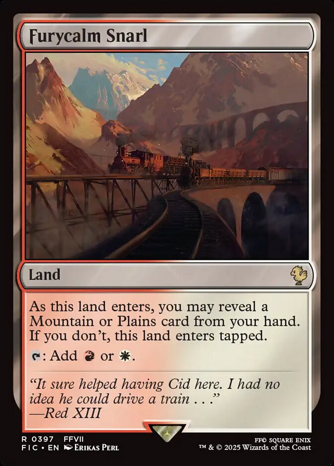 Furycalm Snarl FIC-397 Final Fantasy Commander Magic card