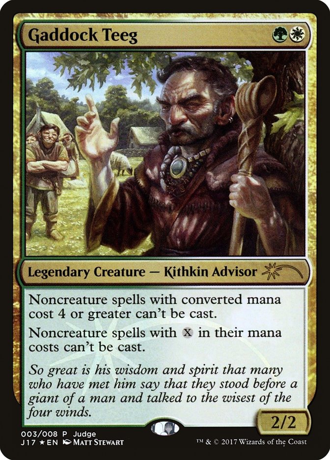 Gaddock Teeg J17-3 Judge Gift Cards 2017 Magic card