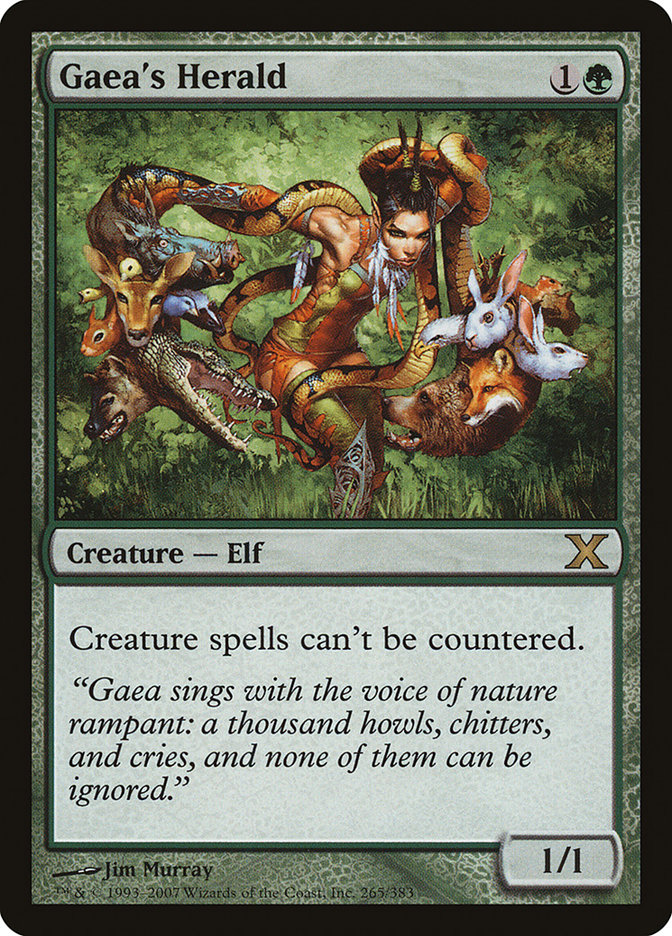 Gaea's Herald 10E-265 Tenth Edition Magic card