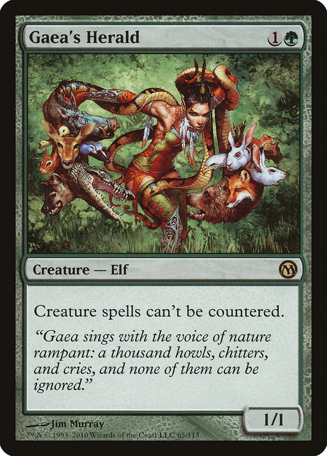 Gaea's Herald DPA-65 Duels of the Planeswalkers Magic card