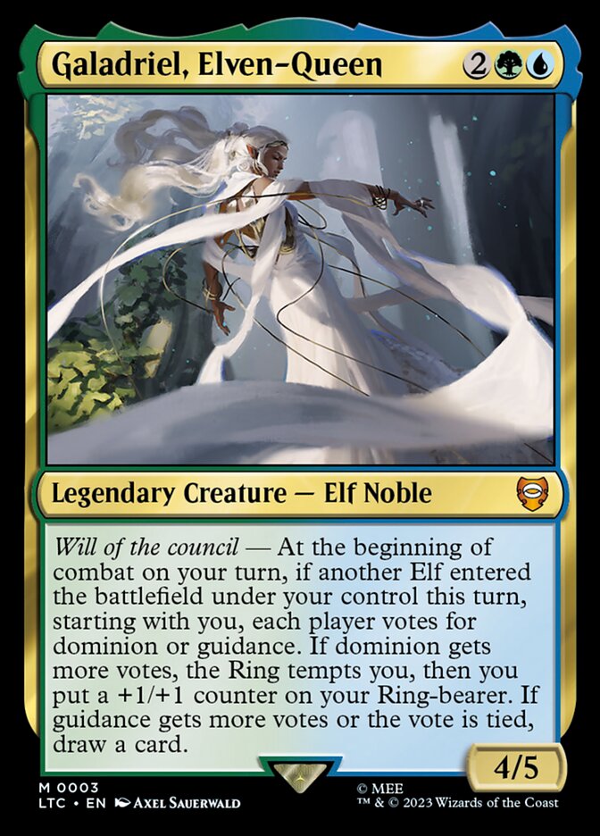 Galadriel, Elven-Queen LTC-3 Tales of Middle-earth Commander Magic card