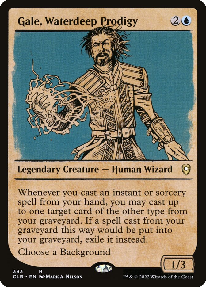 Gale, Waterdeep Prodigy CLB-383 Commander Legends: Battle for Baldur's Gate Magic card