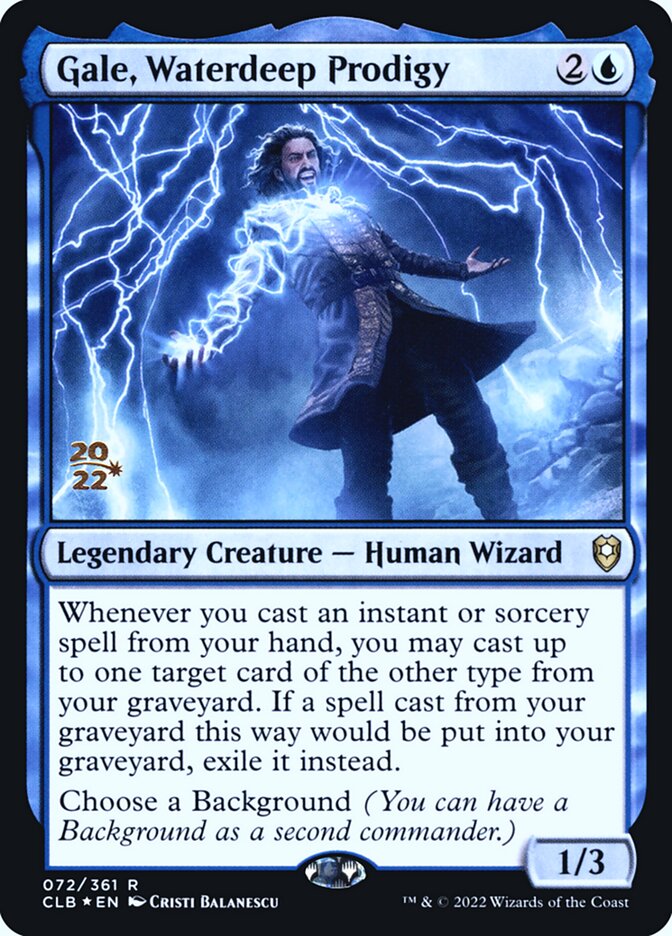 Gale, Waterdeep Prodigy PCLB-72S Battle for Baldur's Gate Promos Magic card