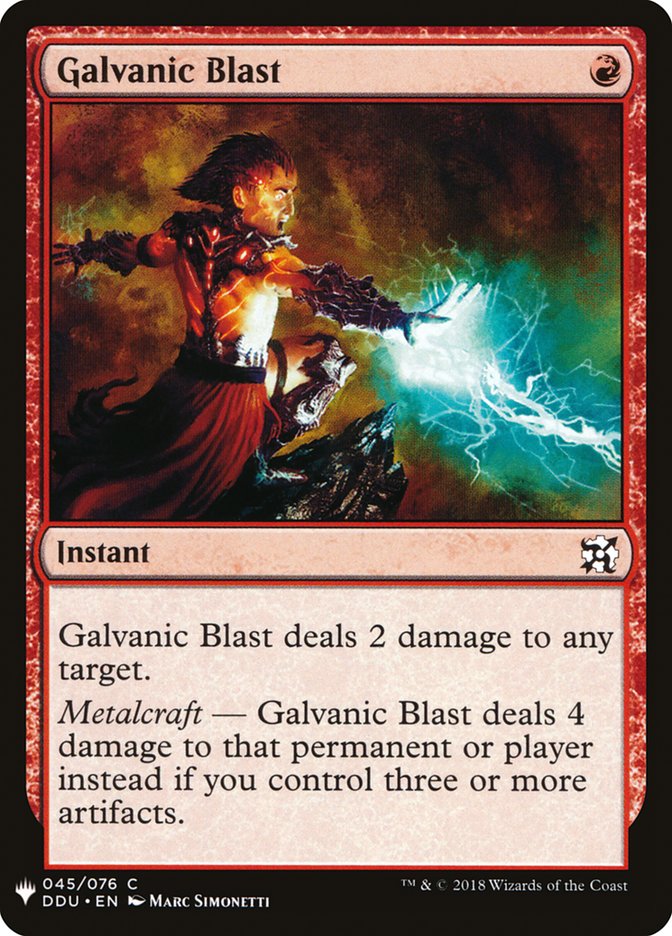Galvanic Blast PLST-DDU-45 The List Magic card
