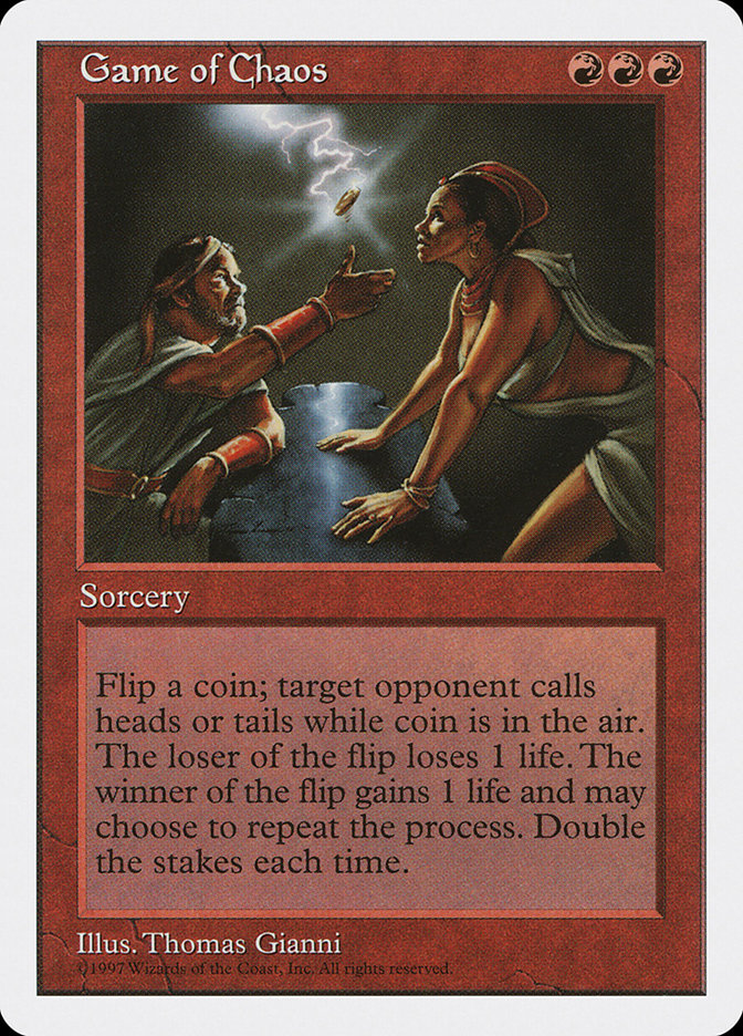 Game of Chaos 5ED-232 Fifth Edition Magic card