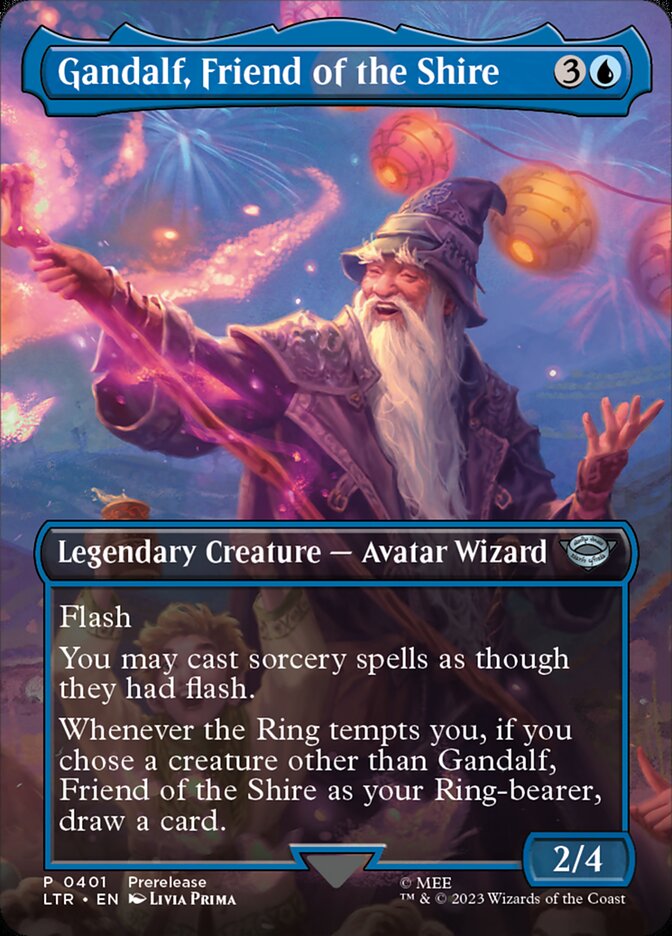Gandalf, Friend of the Shire LTR-401 The Lord of the Rings: Tales of Middle-earth Magic card