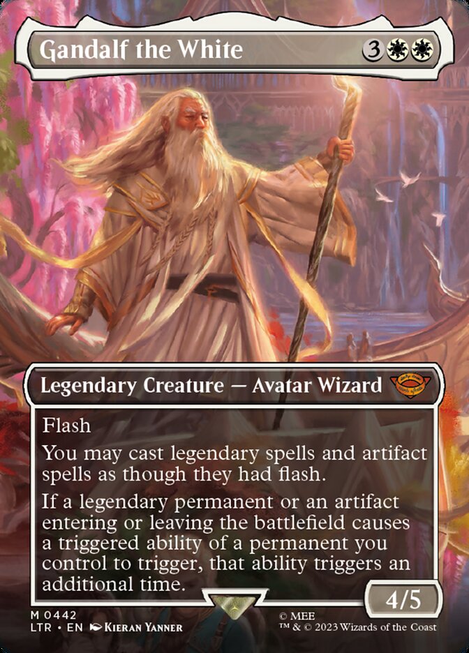 Gandalf the White LTR-442 The Lord of the Rings: Tales of Middle-earth Magic card