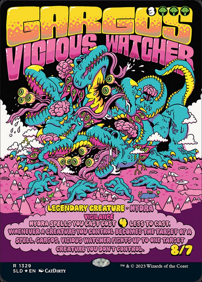 Gargos, Vicious Watcher SLD-1329 Secret Lair Drop Magic card