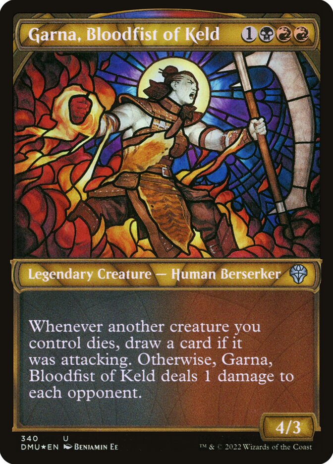 Garna, Bloodfist of Keld DMU-340 Dominaria United Magic card