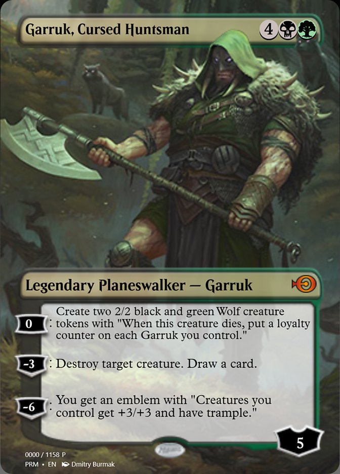 Garruk, Cursed Huntsman PRM-78856 Magic Online Promos Magic card