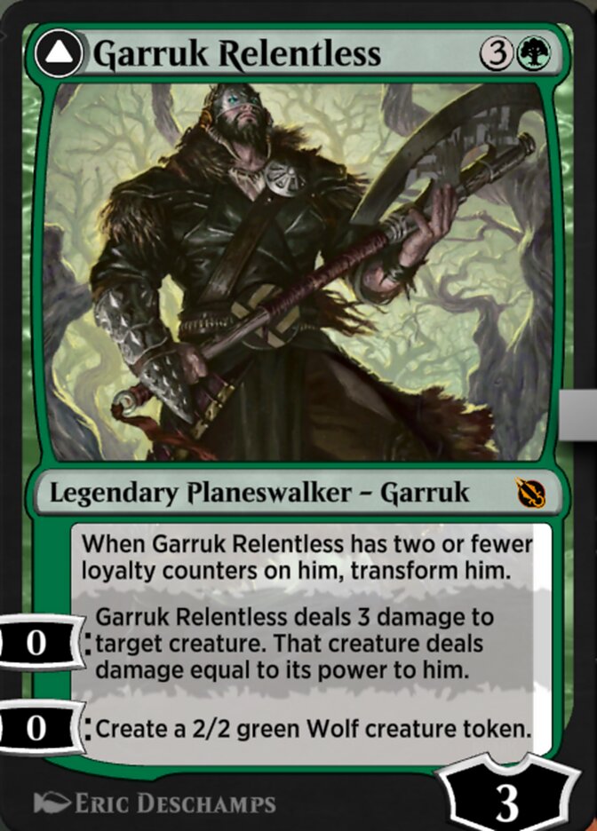Garruk Relentless // Garruk, the Veil-Cursed SIS-49 Shadows of the Past Magic card