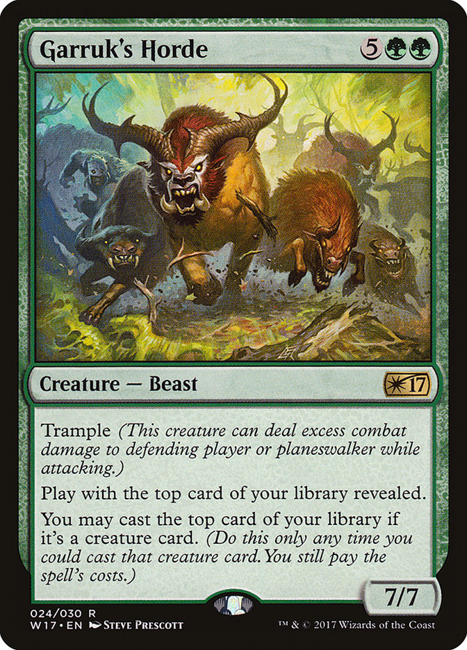 Garruk's Horde W17-24 Welcome Deck 2017 Magic card