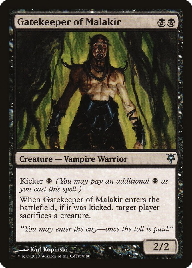 Gatekeeper of Malakir DDK-8 Duel Decks: Sorin vs. Tibalt Magic card