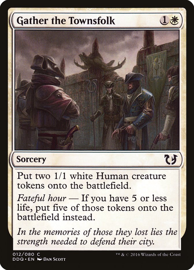 Gather the Townsfolk DDQ-12 Duel Decks: Blessed vs. Cursed Magic card