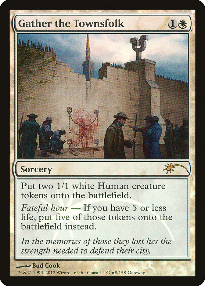 Gather the Townsfolk PW12-79 Wizards Play Network 2012 Magic card